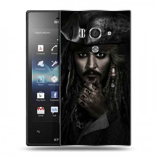 Дизайнерский пластиковый чехол для Sony Xperia acro S 	 Пираты карибского моря