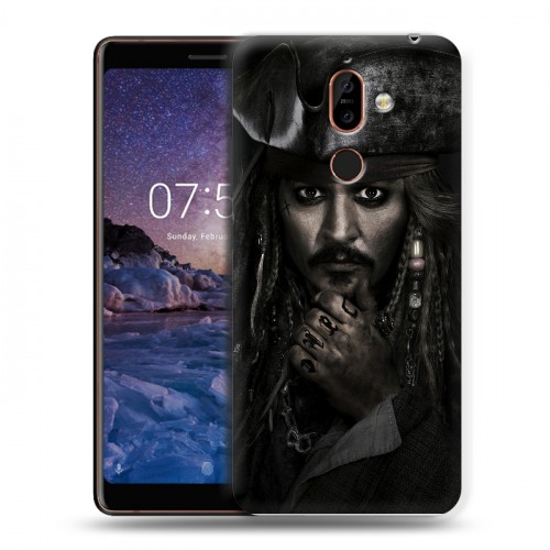 Дизайнерский пластиковый чехол для Nokia 7 Plus 	 Пираты карибского моря