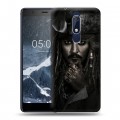 Дизайнерский пластиковый чехол для Nokia 5.1 	 Пираты карибского моря