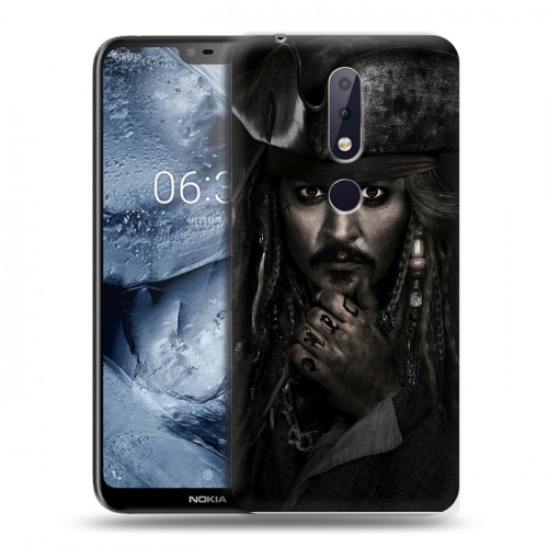 Дизайнерский пластиковый чехол для Nokia 6.1 Plus 	 Пираты карибского моря