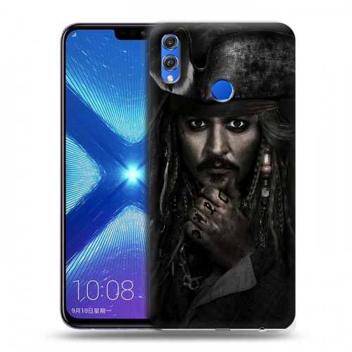 Дизайнерский силиконовый чехол для Huawei Honor 8X 	 Пираты карибского моря