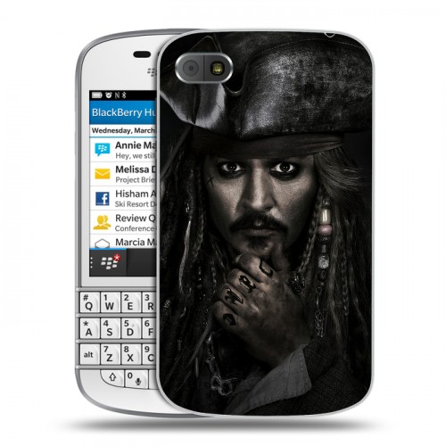 Дизайнерский пластиковый чехол для BlackBerry Q10 	 Пираты карибского моря