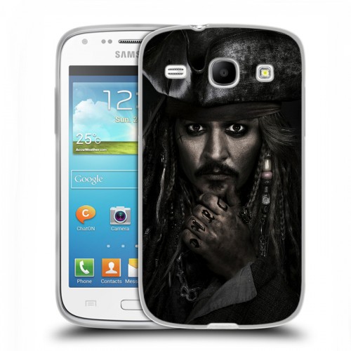 Дизайнерский силиконовый чехол для Samsung Galaxy Core 	 Пираты карибского моря