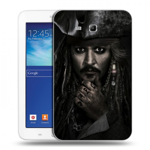 Дизайнерский силиконовый чехол для Samsung Galaxy Tab 3 Lite 	 Пираты карибского моря