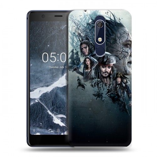 Дизайнерский пластиковый чехол для Nokia 5.1 	 Пираты карибского моря