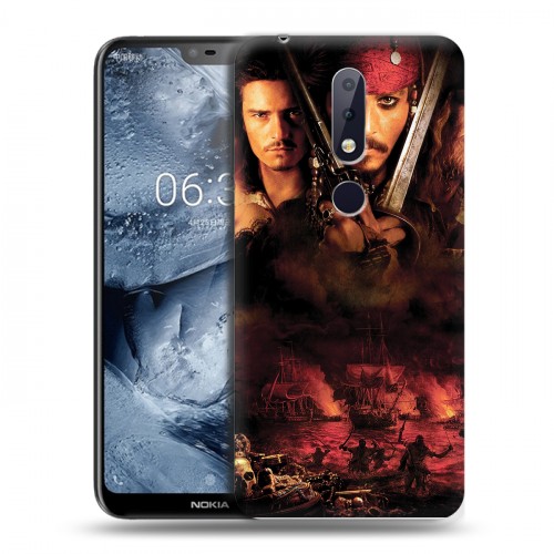 Дизайнерский пластиковый чехол для Nokia 6.1 Plus 	 Пираты карибского моря