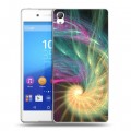 Дизайнерский пластиковый чехол для Sony Xperia Z3+ Абстракции Спираль