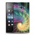 Дизайнерский пластиковый чехол для Sony Xperia acro S Абстракции Спираль