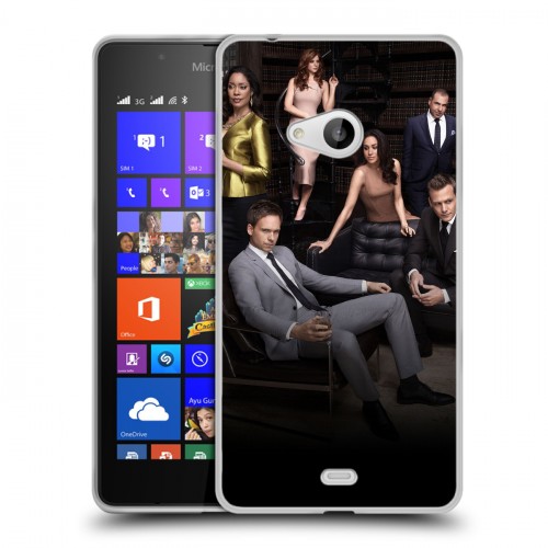 Дизайнерский пластиковый чехол для Microsoft Lumia 540 Форс - мажоры