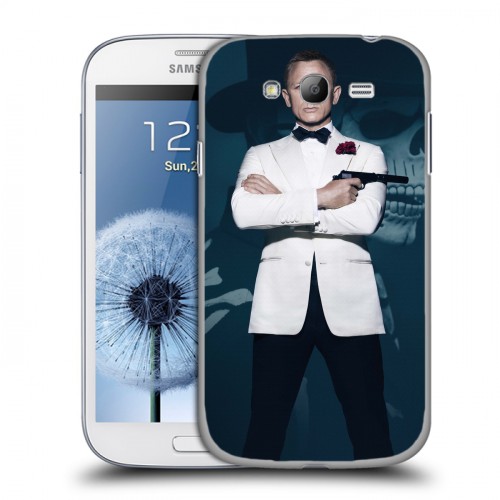 Дизайнерский пластиковый чехол для Samsung Galaxy Grand Джеймс бонд 