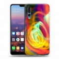 Дизайнерский силиконовый с усиленными углами чехол для Huawei P20 Pro Абстракции Спираль