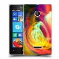 Дизайнерский пластиковый чехол для Microsoft Lumia 435 Абстракции Спираль