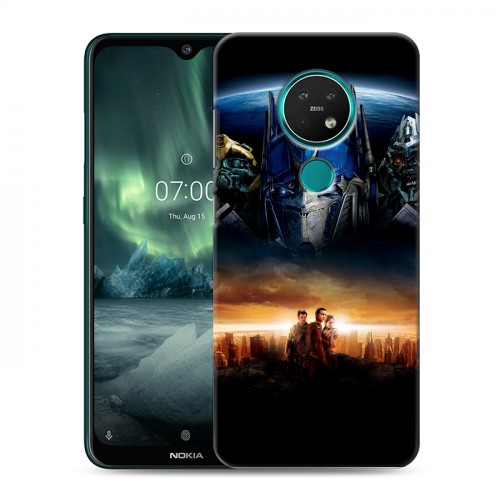 Дизайнерский силиконовый с усиленными углами чехол для Nokia 7.2 Трансформеры