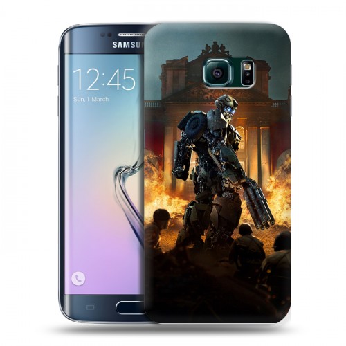 Дизайнерский пластиковый чехол для Samsung Galaxy S6 Edge Трансформеры