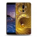 Дизайнерский пластиковый чехол для Nokia 7 Plus Абстракции Спираль