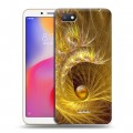 Дизайнерский силиконовый с усиленными углами чехол для Xiaomi RedMi 6A Абстракции Спираль