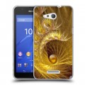 Дизайнерский пластиковый чехол для Sony Xperia E4g Абстракции Спираль