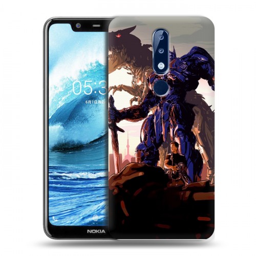 Дизайнерский пластиковый чехол для Nokia 5.1 Plus Трансформеры