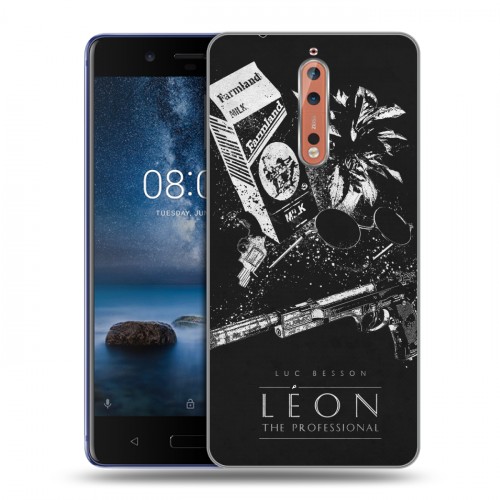 Дизайнерский пластиковый чехол для Nokia 8 Leon