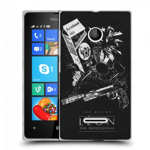 Дизайнерский пластиковый чехол для Microsoft Lumia 435 Leon