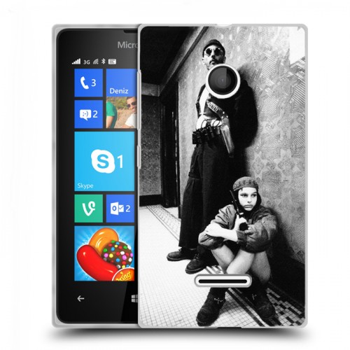 Дизайнерский пластиковый чехол для Microsoft Lumia 435 Leon