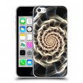 Дизайнерский пластиковый чехол для Iphone 5c Абстракции Спираль