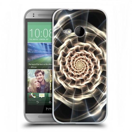 Дизайнерский пластиковый чехол для HTC One mini 2 Абстракции Спираль