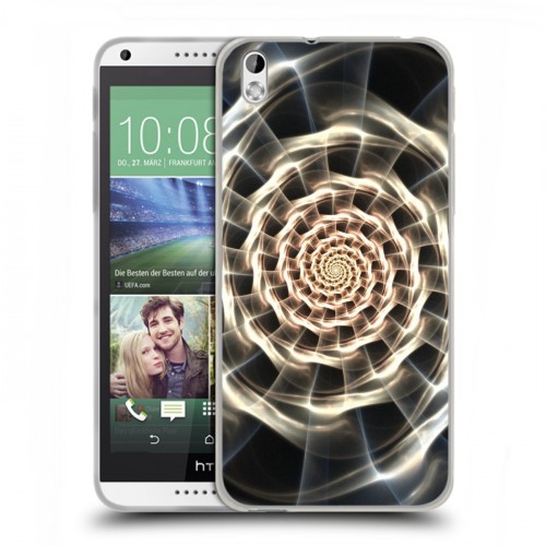 Дизайнерский пластиковый чехол для HTC Desire 816 Абстракции Спираль