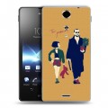 Дизайнерский пластиковый чехол для Sony Xperia TX Leon