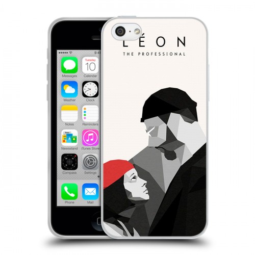 Дизайнерский пластиковый чехол для Iphone 5c Leon