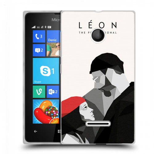 Дизайнерский пластиковый чехол для Microsoft Lumia 435 Leon