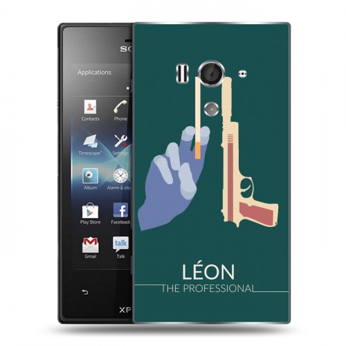 Дизайнерский пластиковый чехол для Sony Xperia acro S Leon