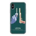 Дизайнерский силиконовый чехол для Iphone x10 Leon