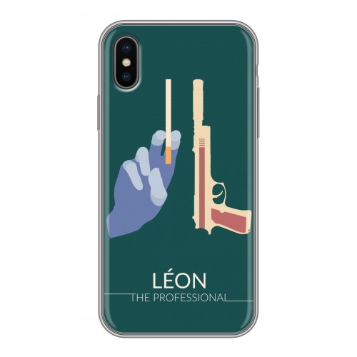 Дизайнерский силиконовый чехол для Iphone x10 Leon