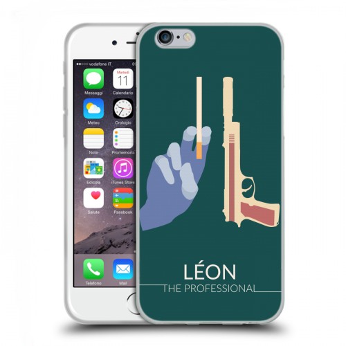 Дизайнерский пластиковый чехол для Iphone 6/6s Leon