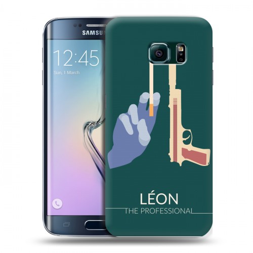 Дизайнерский пластиковый чехол для Samsung Galaxy S6 Edge Leon