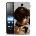 Дизайнерский пластиковый чехол для Sony Xperia TX Leon