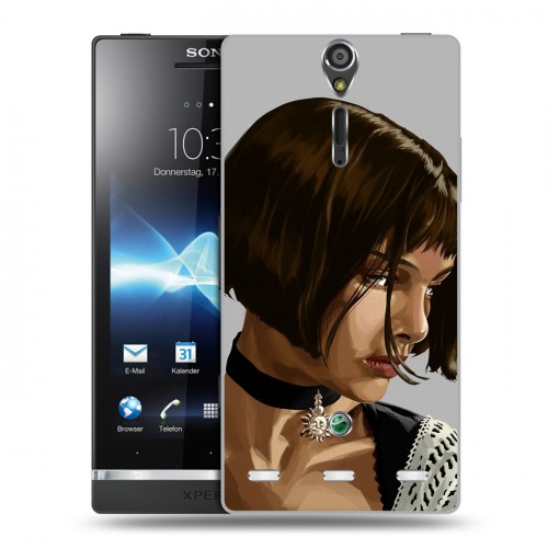 Дизайнерский пластиковый чехол для Sony Xperia S Leon