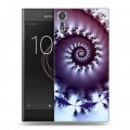 Дизайнерский пластиковый чехол для Sony Xperia XZs Абстракции Спираль