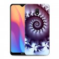 Дизайнерский силиконовый с усиленными углами чехол для Xiaomi RedMi 8A Абстракции Спираль