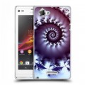 Дизайнерский пластиковый чехол для Sony Xperia L Абстракции Спираль