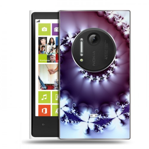 Дизайнерский пластиковый чехол для Nokia Lumia 1020 Абстракции Спираль
