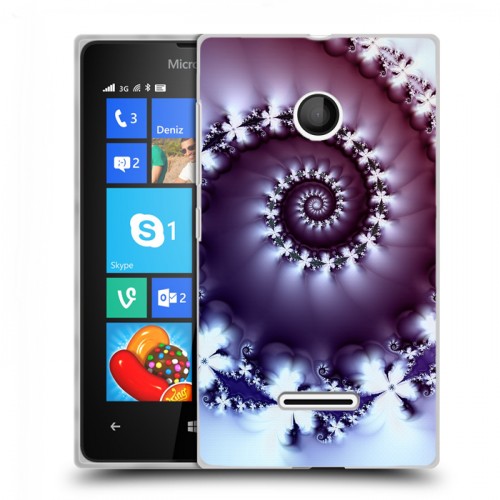 Дизайнерский пластиковый чехол для Microsoft Lumia 435 Абстракции Спираль