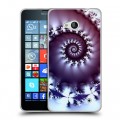 Дизайнерский пластиковый чехол для Microsoft Lumia 640 Абстракции Спираль