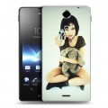 Дизайнерский пластиковый чехол для Sony Xperia TX Leon