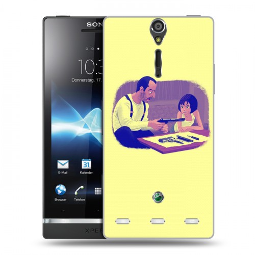 Дизайнерский пластиковый чехол для Sony Xperia S Leon