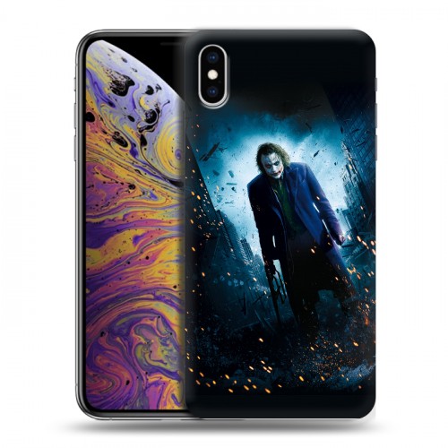 Дизайнерский силиконовый чехол для Iphone Xs Max Бэтмен 