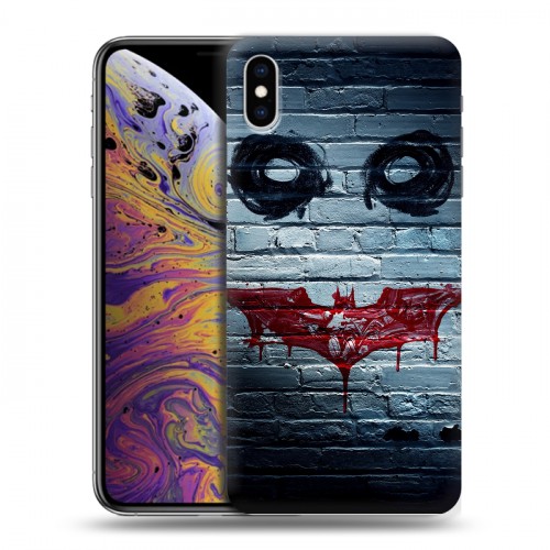 Дизайнерский силиконовый чехол для Iphone Xs Max Бэтмен 