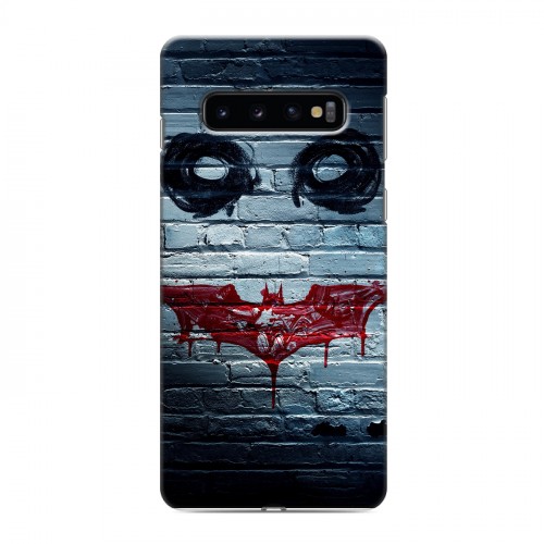 Дизайнерский силиконовый чехол для Samsung Galaxy S10 Бэтмен 