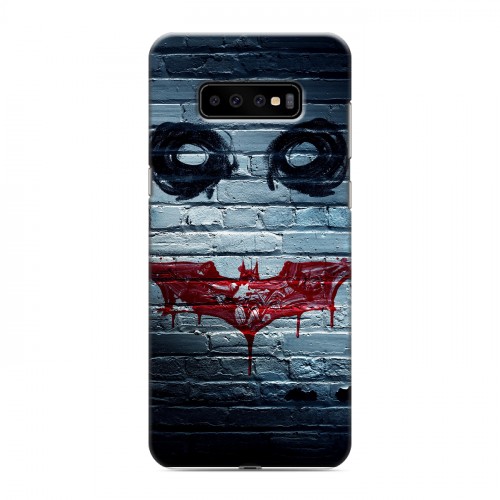 Дизайнерский пластиковый чехол для Samsung Galaxy S10 Plus Бэтмен 